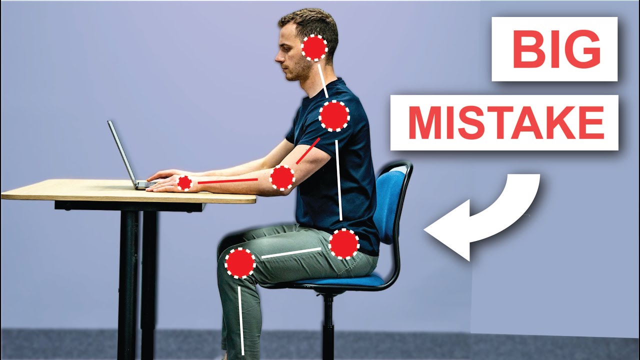 How to Sit Properly - Desk Ergonomics - YouTube