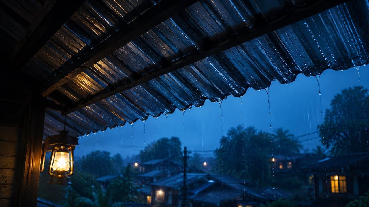 Heavy Rain Sounds for Sleeping | Deep Sleep During the Rainy Night ...