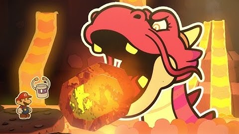 Paper Mario: Color Splash Walkthrough Part 17 - Redpepper Volcano & Redpepper Crater