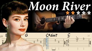 Moon River - Audrey Hepburnbreakfast At TiffanysㅣFingerstyle Guitar Tutorial For BeginnersㅣTabs