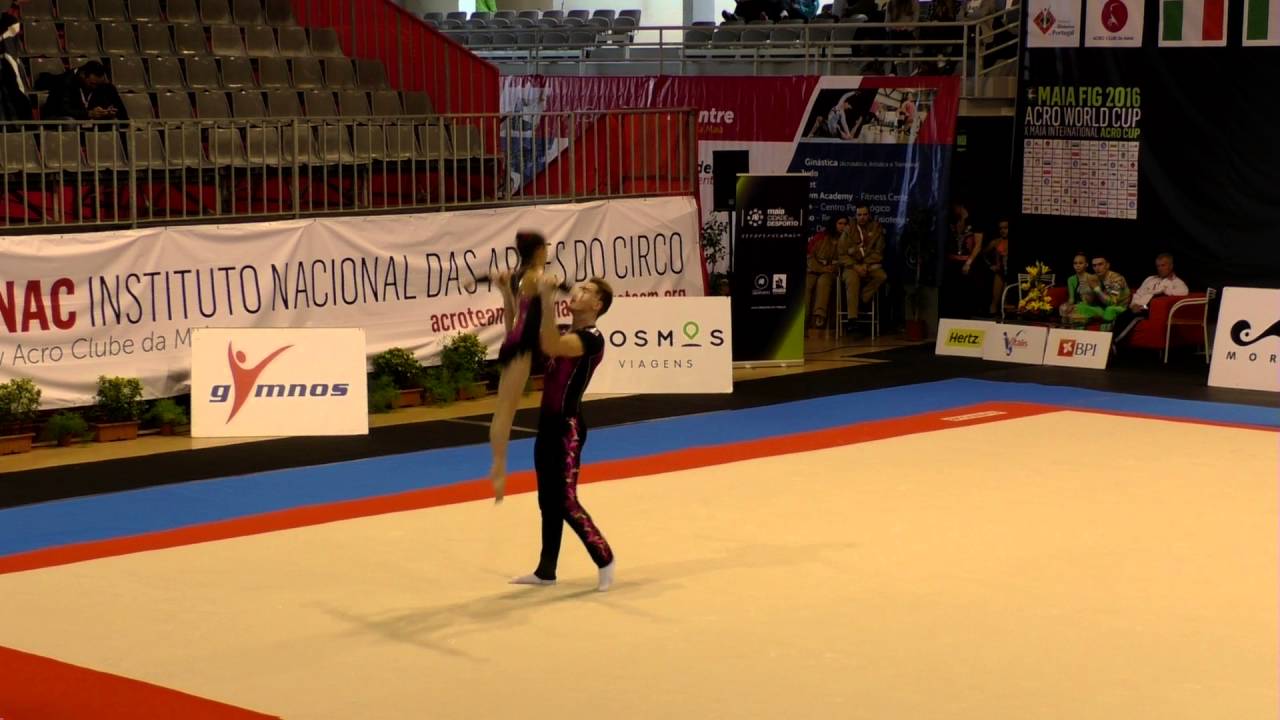 Maia Acro WorldCup 2016   161   PnA   SEN   MxP   FRA    Dyn   GHERARDI & MARTIN