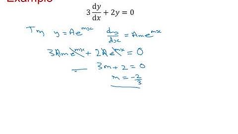 Edexcel Core Pure: Second order differential equations 1-1