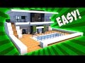Minecraft How To Build A Small Modern House Tutorial 2017 Mansion
