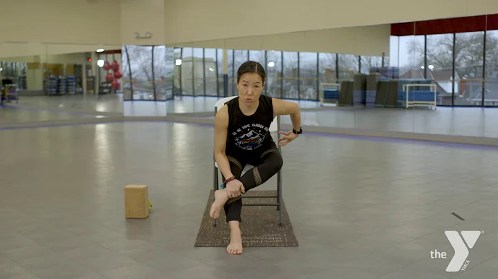 At-Home Yoga with Jill Meadows - Pigeon Pose Chair...