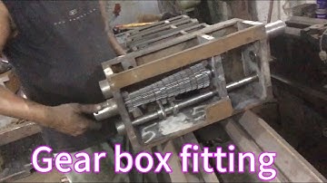 How to amazing trick gear box fitting part of lathe machine hi class lathe #technology #hardwork