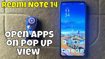 How to Open Apps on Pop Up View on Redmi Note 14 / Floating Window Mode on Redmi Note 14