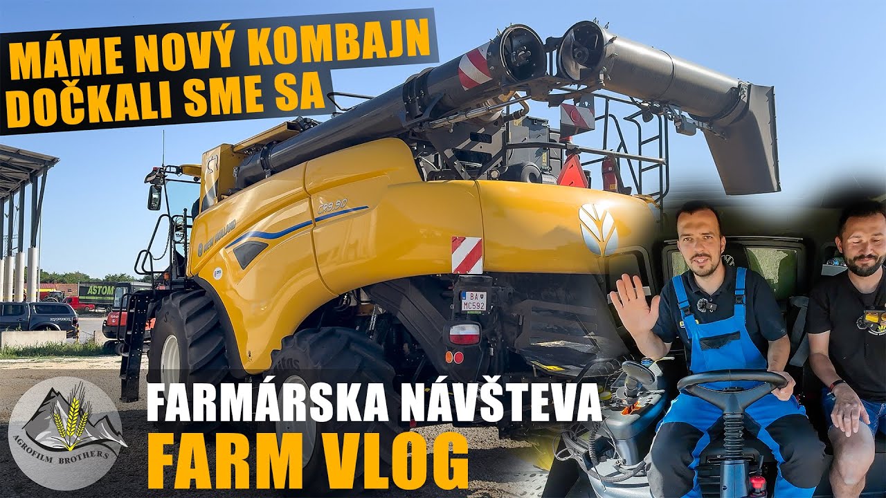 NOVÝ KOMBAJN [ New Holland CR9.90 = LÉTO S NOVÝM KOMBAJNOM ] FARMÁRSKA NÁVŠTEVA#112
