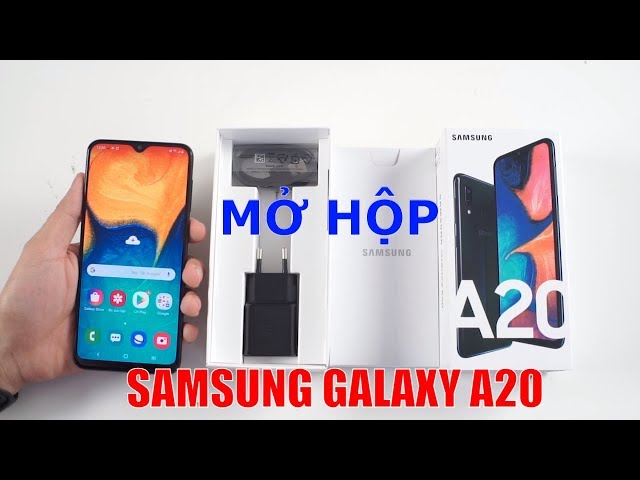 Mở hộp Samsung Galaxy A20 RẺ NHẤT dòng A của Samsung