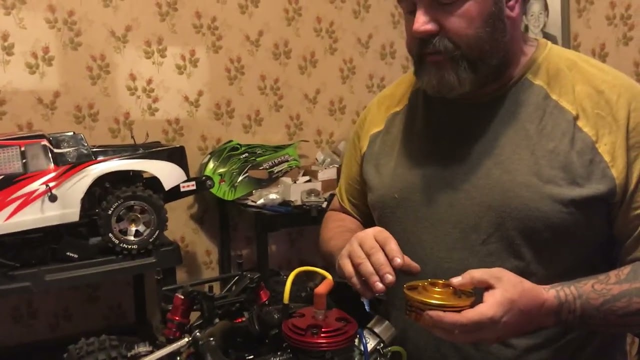 New cylinder heads for Rovan 45 (game changer no more overheating)