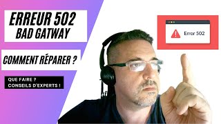 Comment reparer l’Erreur 502 Bad Gateway ? Profile