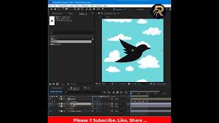 Bird fly animation tutorial | Adobe Illustrator to After Effects full Tutorial #shorts