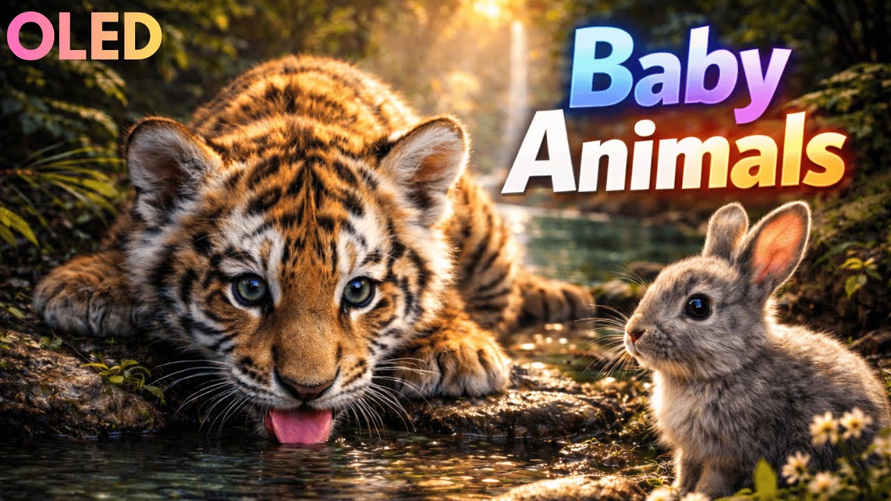 Baby Animals OLED Demo HDR 8K Ultra HD Dolby Vision™ 60fps