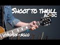 AC/DC Shoot To Thrill Guitar Lesson Tutorial - All Parts Chords & SOLO