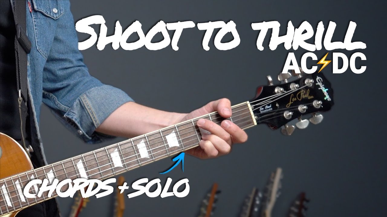 AC/DC Shoot To Thrill Guitar Lesson Tutorial All Parts Chords & SOLO YouTube AC/DC Shoot To Thrill Guitar Lesson Tutorial All Parts Chords & SOLO YouTube