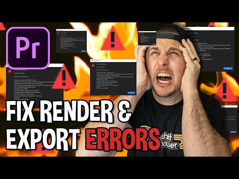 How To Fix Adobe Premiere Render and Export Errors (2022)