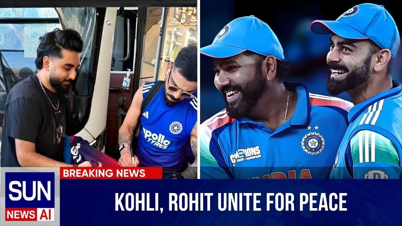 Cricket Icons Kohli & Rohit Promote Harmony Across Nations | The Sun International