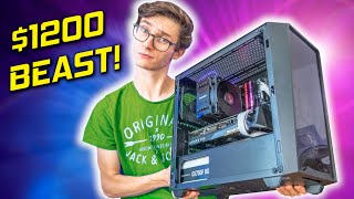 My BARBARIAN $1200 Gaming PC Build 2021! 