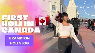 First Holi in Canada Brampton🇨🇦| Canada vlog