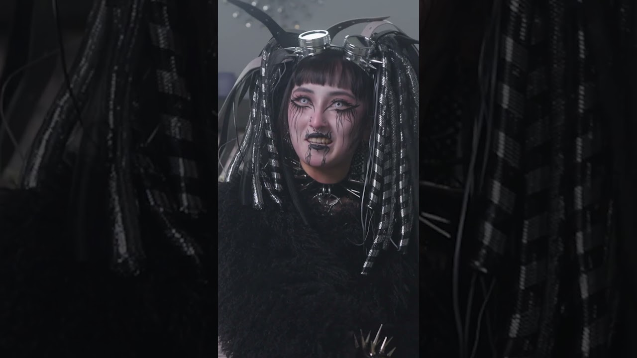 Part 2/3: Cybergoth to traditional Vietnamese girl to embrace my culture 🇻🇳 #ytshorts #gothgirl