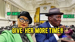Mp James and Cele crashed interested exchange,, give her more time #southafrica #politcs