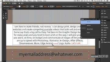 Muse one page Desktop Web Site Part 7 links