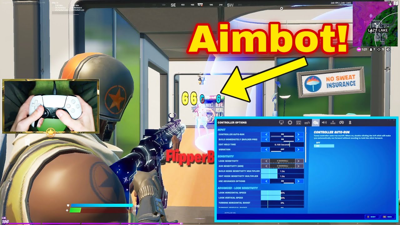 “2055” (Fortnite Montage) + Best Linear Aimbot Controller Settings for ...