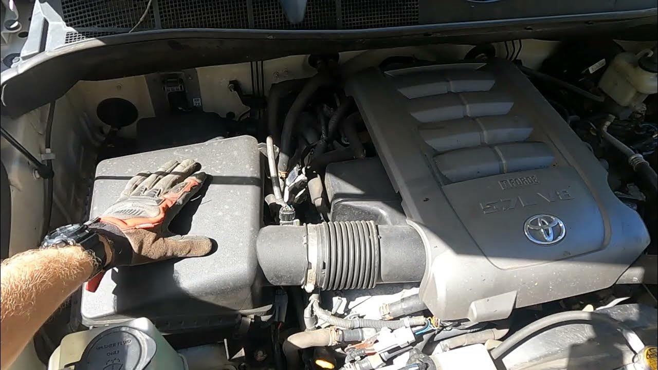Toyota Tundra Air Filter Replacement - YouTube