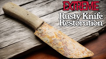EXTREME Rusty Knife Restoration - Found Buried Underground!