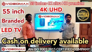 55-дюймовый инсталляционный 4K UHD SMART LED TV (VIDEOMAX) СДЕЛАНО В ИНДИИ, номер мобильного телефона (9972280404)