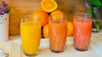 Fresh Homemade Orange and Grapefruit Juice | 2 EASY WAYS