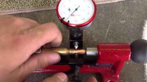 Hornady Concentricity Gauge In Action