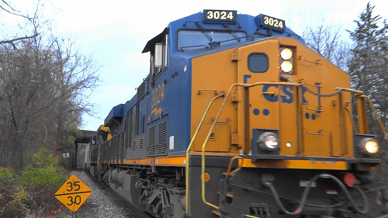 CSX Mixed Manifest Freight Train