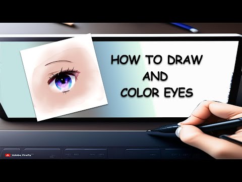 Draw Sparkling Anime Eyes Digital Art