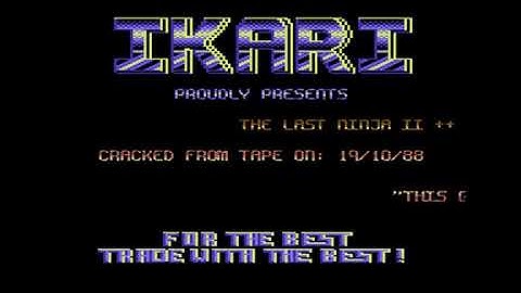 Ikari C64 cracktro from Last Ninja 2