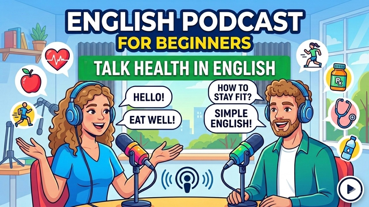English Podcast for Beginners | Let’s Talk About Health in English | English Listening Practice