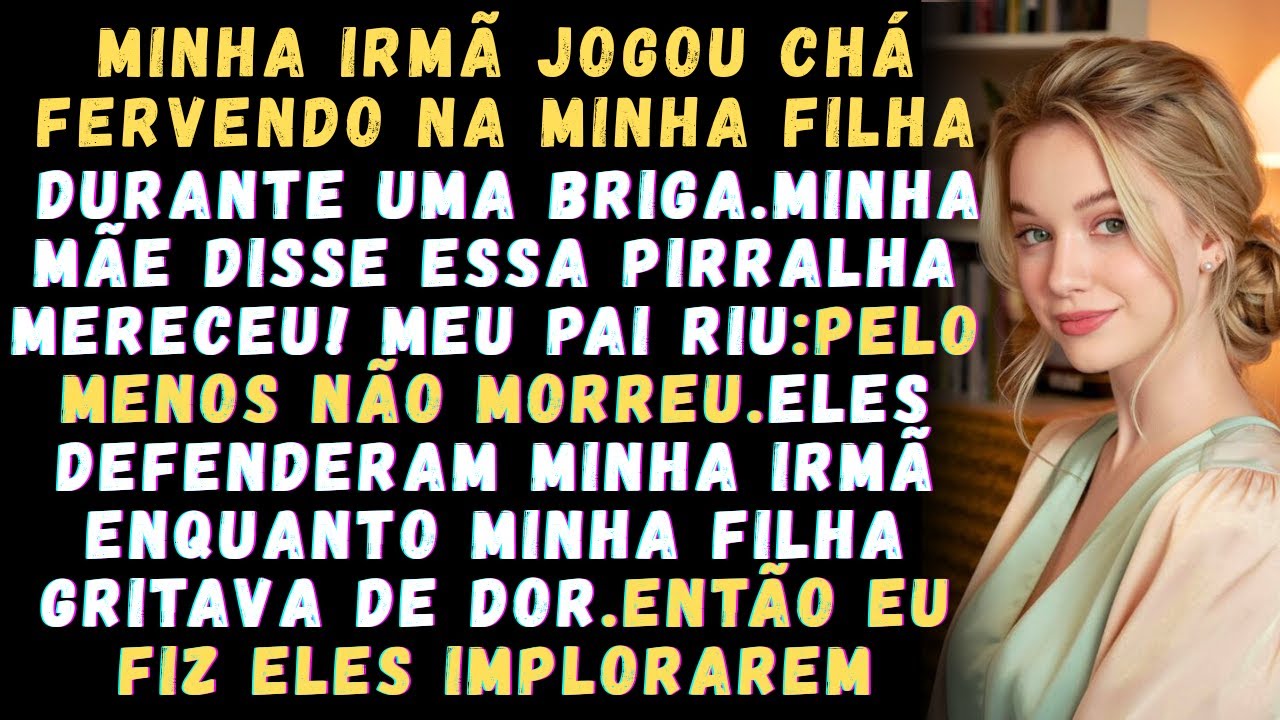 Minha irmã jogou chá quente na minha filha — e meus pais disseram que ela era só 