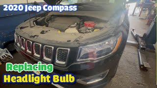 2020 Jeep Compass Head light bulb replacement