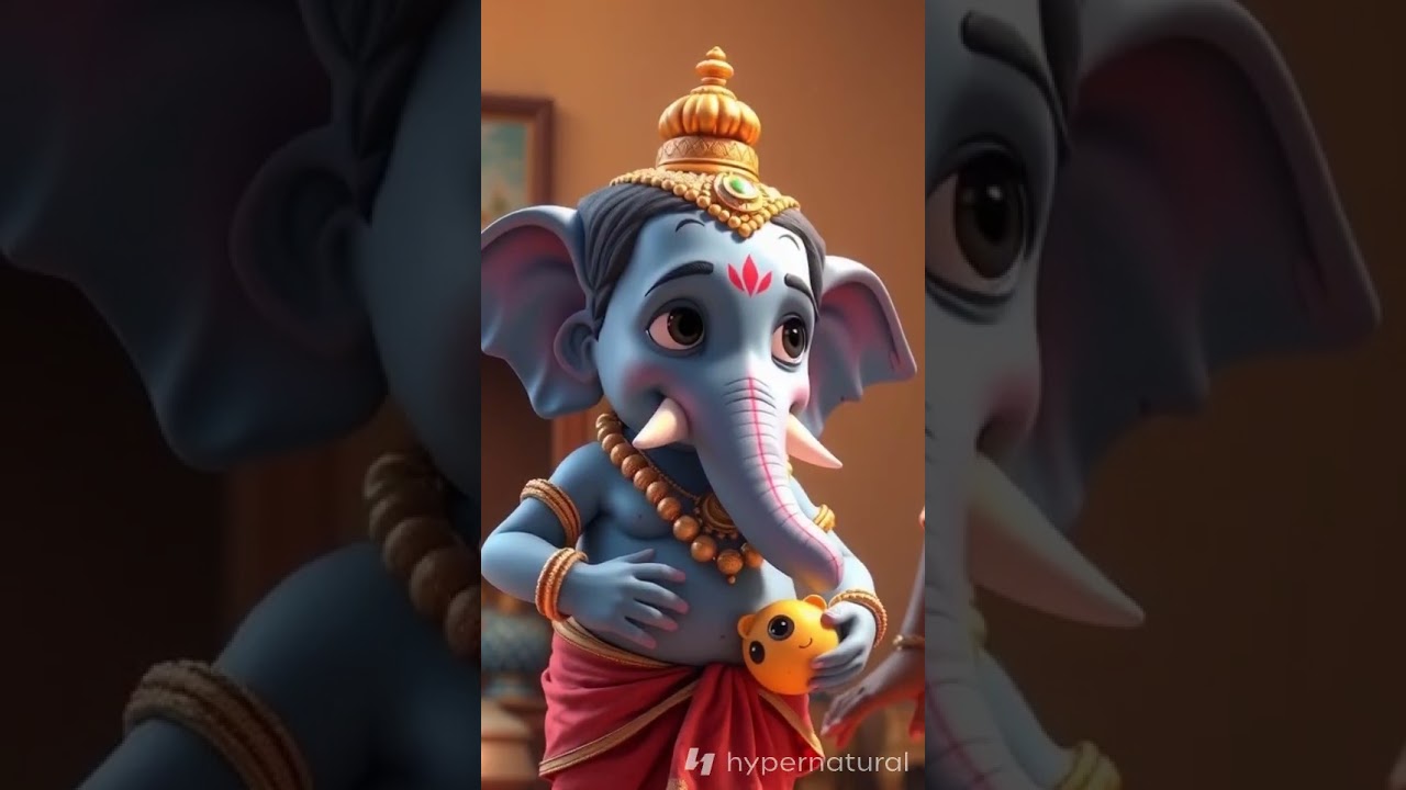 (English) version:🐘✨ Little Ganesha and the Broken Toy – A Moral Story for Kids!