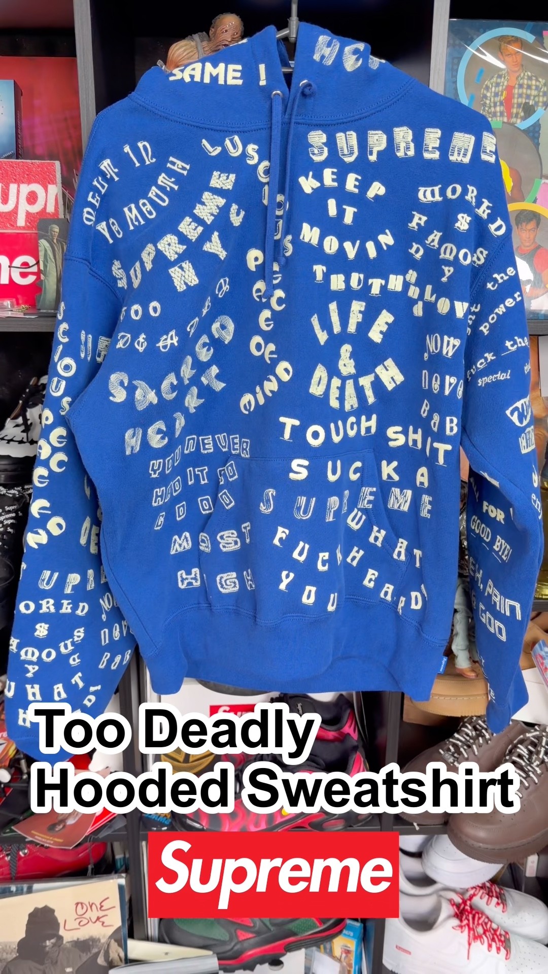 トップス supreme Too Deadly Hooded Sweatshirt L Supreme Too Deadly Hooded Sweatshirt Blue メンズ - SS26 - JP