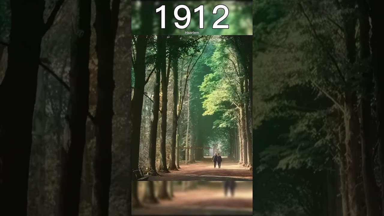 Colorized Footage of Haarlem, 113 Years Ago | A Walk Through Nature 
