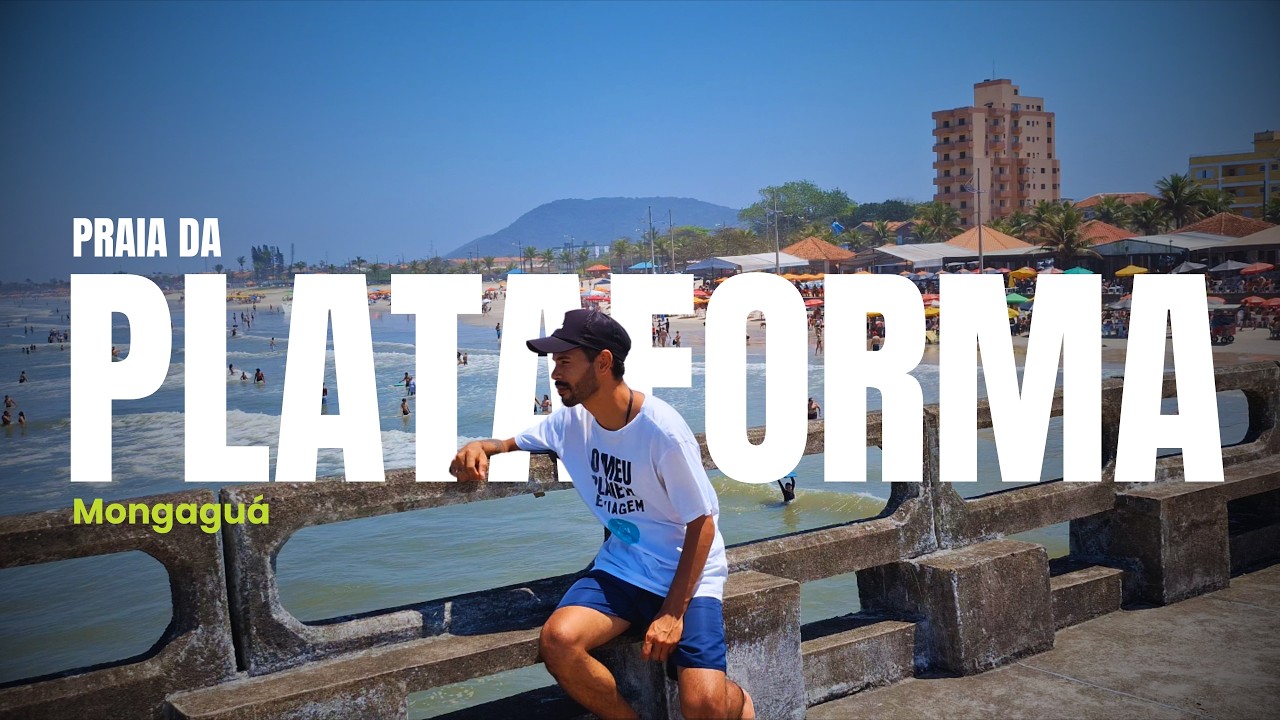 COMO É A PRAIA DA PLATAFORMA EM MONGAGUÁ