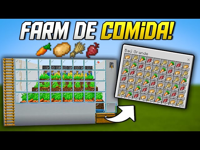 Minecraft: Plantação Automática (RÁPIDO E FÁCIL) 