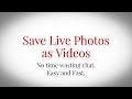 How to Save a Live Photo as a Video. Convert Live Photos to Videos in Seconds Without an App.