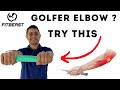Golfer Elbow and Tennis Elbow treatment with resistance bar from Fitbeast