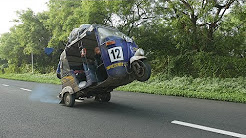 Rickshaw Run India Aug 2017 Team Because Racetuk Montage (Worlds first TukTuk spoiler/ wheelie?)