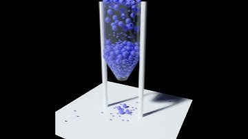 Particles that cannot flow out of silo