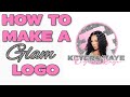 DIY Glitter Glam Logo | How To Make A Glam Logo For Beginners