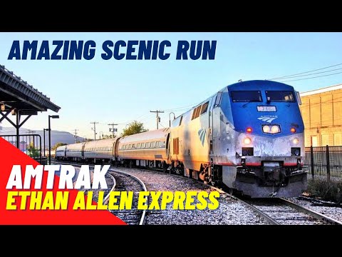 Amtrak's SUPER SCENIC Ethan Allen Express from Rutland, Vermont to New York