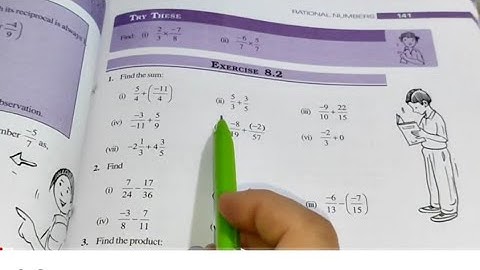 Ex -8.2 Chapter - 8 Rational Numbers || Class 7th Maths New Book