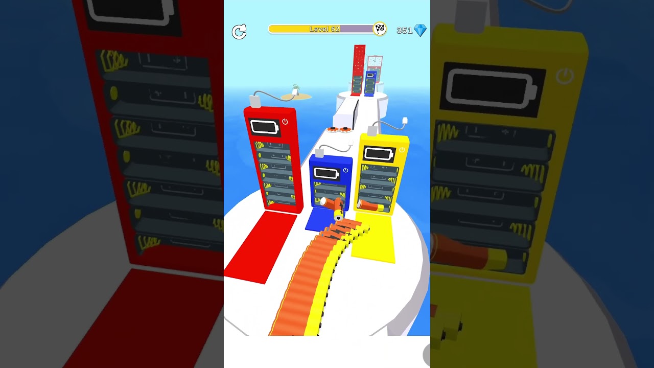 Insane Speedrun in Battery Runner 3D! Battery Runner 3D #gaming #shorts #shortfeed #viralshorts